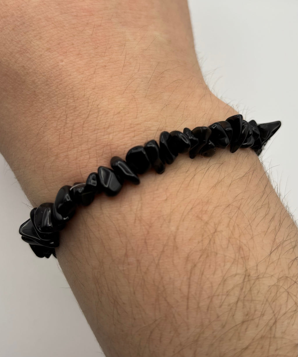 Gemchip Bracelet - Obsidian